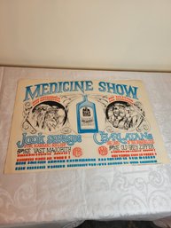 Medicine Show Poster Featuring Jool Savages And The Charlatans May 1967 Original Poster