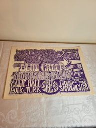 Big Brother And The Holding Co June 29 1967 Calif Hall Original Concert Poster