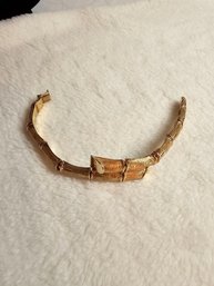 14k Gold Bamboo Bracelet