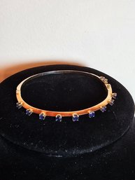 14k Gold With Sapphires Bracelet