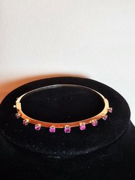 14k Gold With Rubies Bracelet