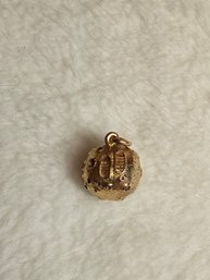 14k Gold Moon Landing Pendant