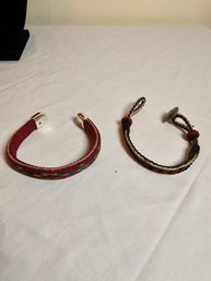 Pair Native American Made Horsehair Bracelets