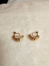 14k Gold Vintage Screwback Earrings