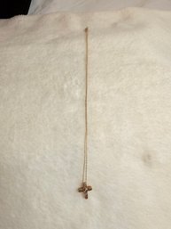 14k Gold Chain With 14k Cross