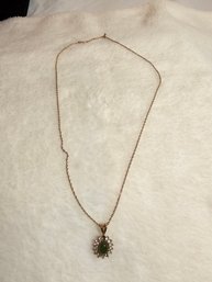 14k Gold Chain With 14k Pendant