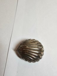 Silver-plated Seashell Tape Measure