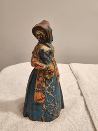 Cast Bronze Victorian Lady Doorstop