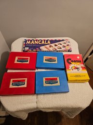 Vintage Board Game Lots Battleship Mancala And Cootie