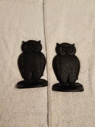 Cast Owl Bookends