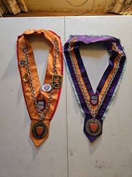 Vintage Confreriere De La Chained Des Rotisserie Membership Ribbons And Medals