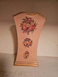 Vintage Painted Flower Vase