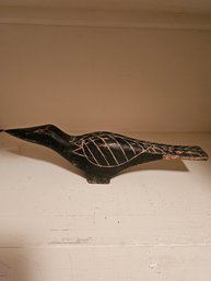 Carved Wood Raven