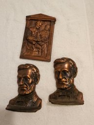 Lincoln Cast Bronze Lot