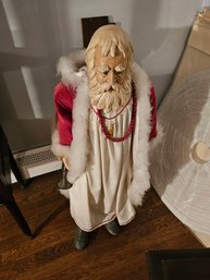 Porcelain Father Christmas On Stand