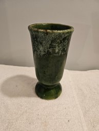 Vintage Green Ceramic Vase