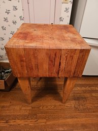 Vintage Butcher Block Table