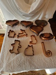 Copper Holiday Baking Molds