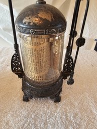 Silver Plate Pickle Jar And Bowl