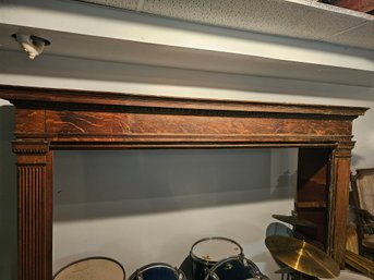 Antique Wood Mantle