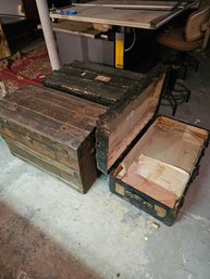 3 Old Trunks Lot