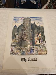 Castle Restaurant Print Signed By Artist Gary Lippincott