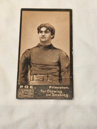 1894 Mayo Cut Plug Tobacco Card E.a. Poe Princeton