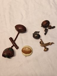 Antique Football Pin Lot