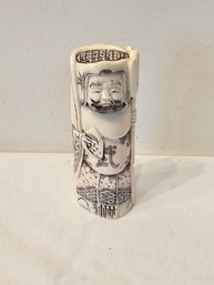 Netsuki Figurine Hand Carved And Signed