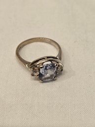 10k Gold With Topaz Ladies Ring