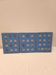 Washington Silver Quarters Book Partially Filled