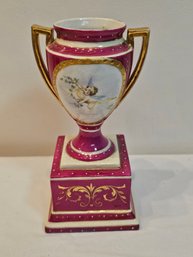 Antique Austrian Hand Painted Urn