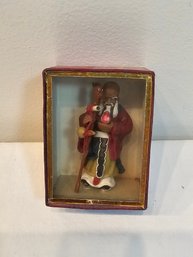 Vintage Chinese Mudman Figurine In Case