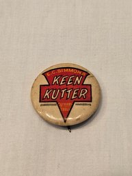 Advertising Button Keen Kutter