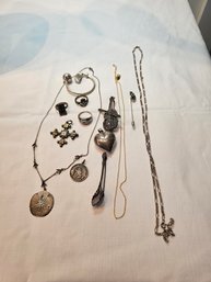 Assorted Silver Jewelry