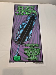 Black Crowes At The LC August 2008 Original Concert Poster Singed By Artist Mike Martin And Numbered