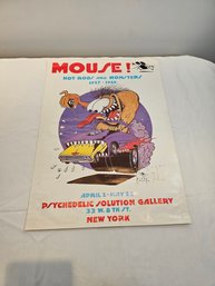 Mouse Psychedelic Solutions Gallery 1989 Poster Signed By Mouse