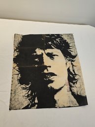 Mick Jagger Double Sided Cloth Print