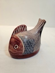 Kenyan Hand Carved Fish Sculpture