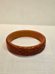 Bakelite Bracelet Burnt Orange