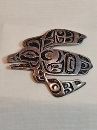 Native American Made Sterling Silver Pendant/brooch