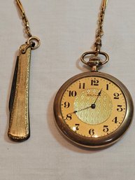 Waltham Pocketwatch With Chain And Knife