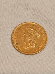 1856 Indian Princess Dollar Coin