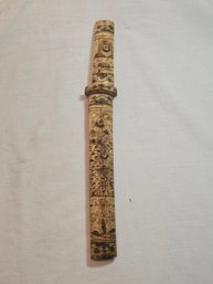Japanese Bone Carved Tanto Dagger