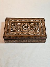 Small Marquetry Wood Box