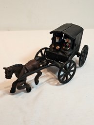 Cast Iron Horse And Buggy