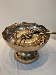 Vintage Brass Punchbowl