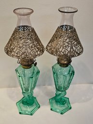 Uranium Glass Lamps