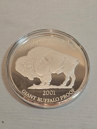 Giant Silver Buffalo Proof