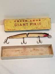 Creek Chub Giant Pike Lure With Box Vintage Fishing Lure